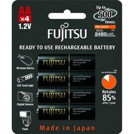 Аккумуляторы Fujitsu AA 2450 mAh 4 шт/уп, HR-3UTHCEX(4B)