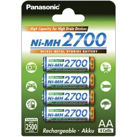Аккумуляторы Panasonic AA 2700mAh NiMh 4шт (BK-3HGAE/4BE)