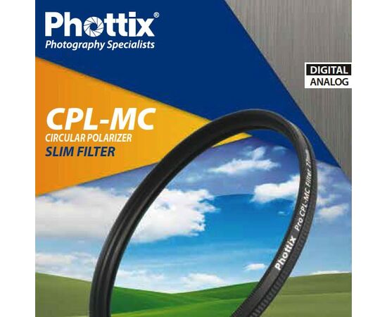 Светофильтр Phottix CPL-MC Slim, 55mm