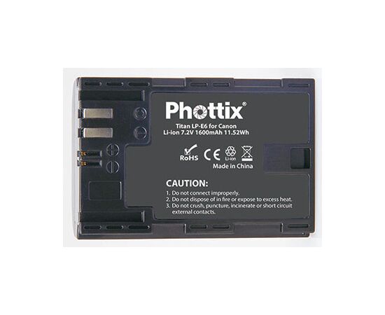 Аккумулятор Phottix LP-E6 Titan Premium Full Chip, изображение 2