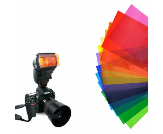 Цветные гелевые фильтры 12шт