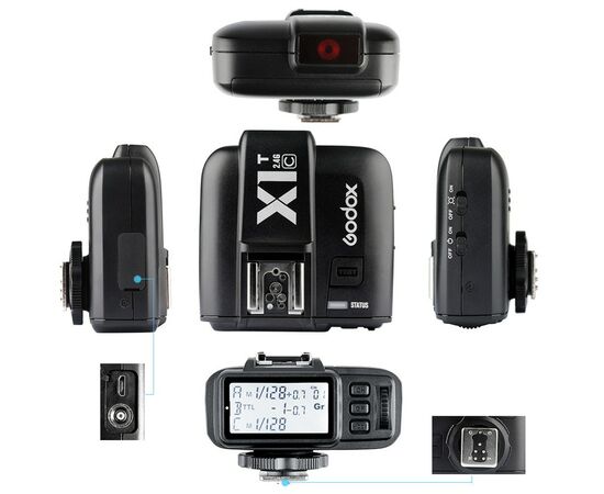 Передавач Godox X1T-C для Canon, TTL-система: Canon, зображення 5