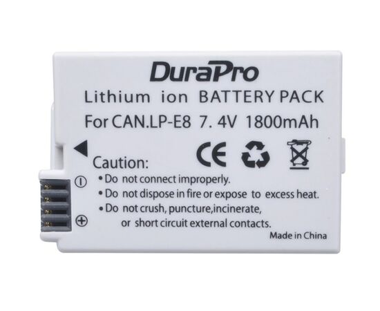 Аккумулятор Durapro LP-E8 для Canon, изображение 2