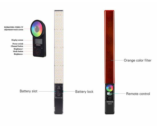 Yongnuo YN360 III (5600K) световой меч LED RGB для фото и видео, Цветовая температура: 5600K, изображение 6