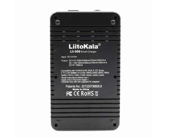 LiitoKala Lii-500 интеллектуальное зарядное устройство для АА, ААА, 18650, 26650, изображение 4