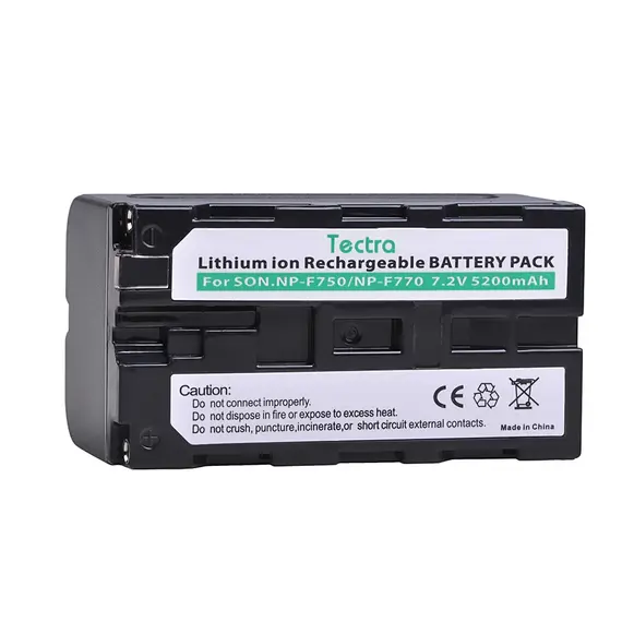 Аккумулятор Tectra NP-F750 / NP-F770 (5200 mAh) для LED панелей Yongnuo