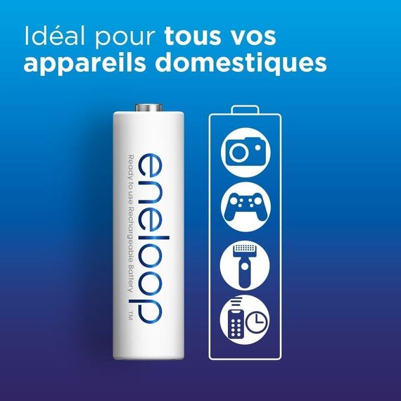 Акумулятори Panasonic Eneloop AA 2000mAh (BK-3MCDE/4BE), зображення 3 Акумулятори Panasonic Eneloop AA 2000mAh (BK-3MCDE/4BE), зображення 3