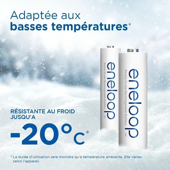 Акумулятори Panasonic Eneloop AA 2000mAh (BK-3MCDE/4BE), зображення 5 Акумулятори Panasonic Eneloop AA 2000mAh (BK-3MCDE/4BE), зображення 5