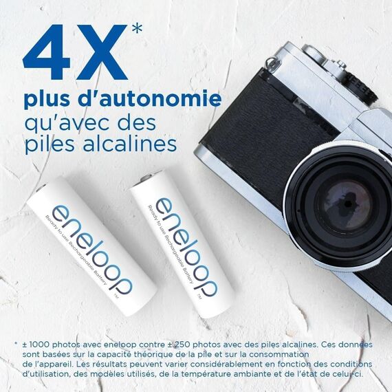 Акумулятори Panasonic Eneloop AA 2000mAh (BK-3MCDE/4BE), зображення 8 Акумулятори Panasonic Eneloop AA 2000mAh (BK-3MCDE/4BE), зображення 8