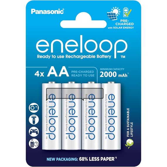 Аккумуляторы Panasonic Eneloop AA 2000mAh (BK-3MCDE/4BE)