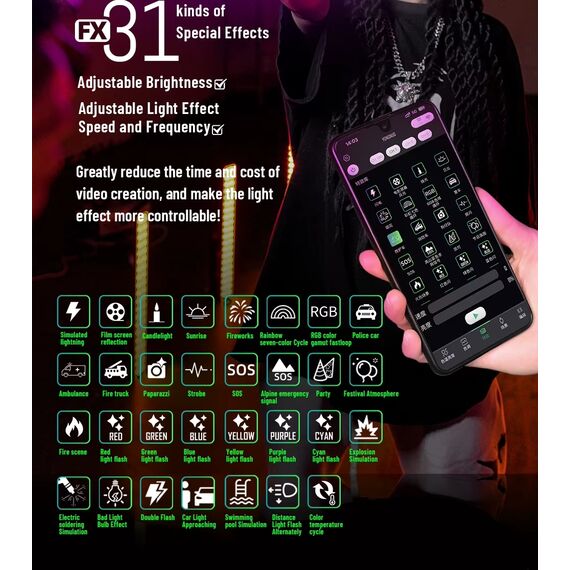 Освітлювач Yongnuo YN360 IV LED Bi-Color RGB, зображення 7