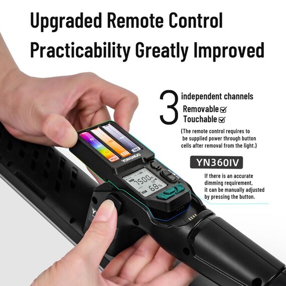 Освітлювач Yongnuo YN360 IV LED Bi-Color RGB, зображення 4