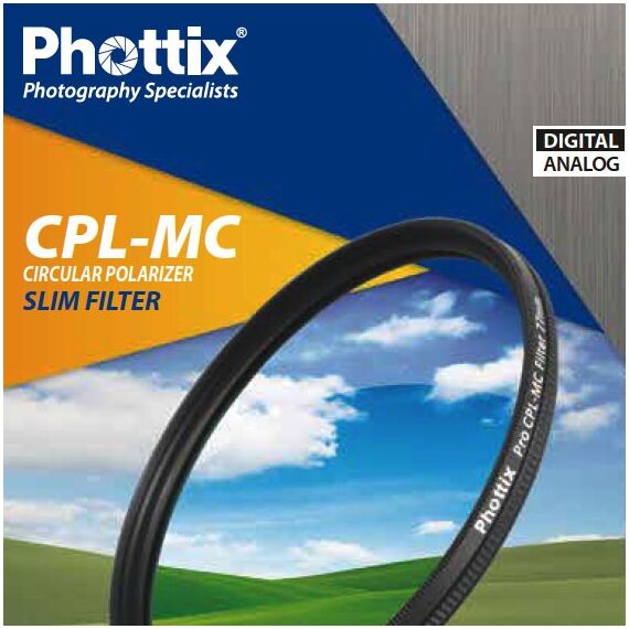 Светофильтр Phottix CPL-MC Slim, 72mm