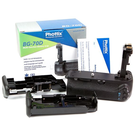 Батарейный блок Phottix BG-70D Premium Series для Canon 70D, изображение 4 Батарейный блок Phottix BG-70D Premium Series для Canon 70D, изображение 4