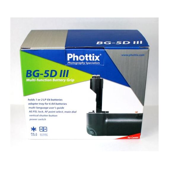 Батарейный блок Phottix BG-5DIII (Canon BG-E11) Premium Series, изображение 2