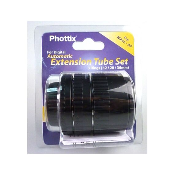 Автофокусные (AF) макрокольца Phottix для Nikon, изображение 2