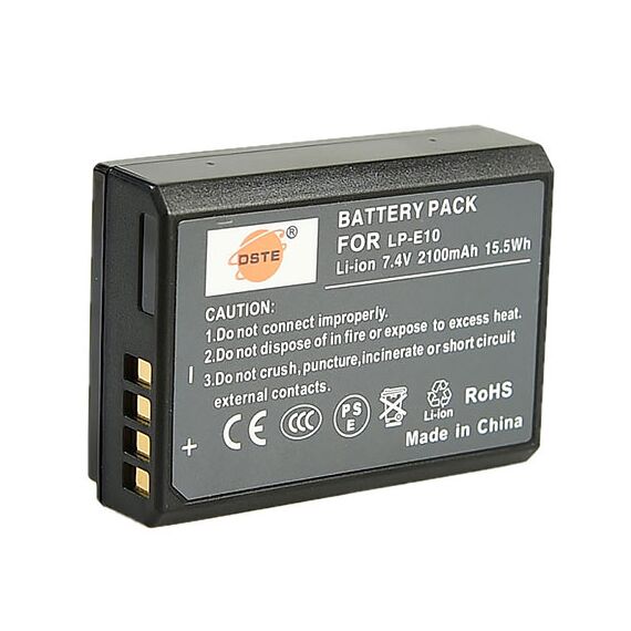 Аккумулятор DSTE LP-E10 для Canon (2100mAh)