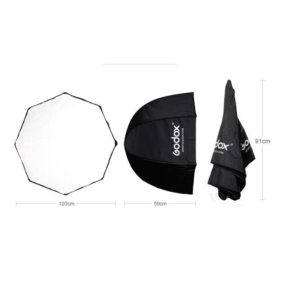 Софтбокс Godox Octagon 120см SB-UBW120, изображение 3