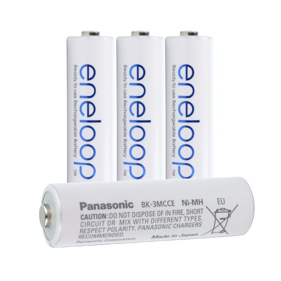Акумулятори Panasonic Eneloop AA 2000mAh (BK-3MCDE/4BE), зображення 2 Акумулятори Panasonic Eneloop AA 2000mAh (BK-3MCDE/4BE), зображення 2