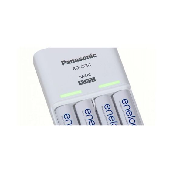 Зарядное устройство Panasonic Basic BQ-CC51 + 4 шт. Eneloop AA 1900mAh (K-KJ51MCC40E), изображение 3