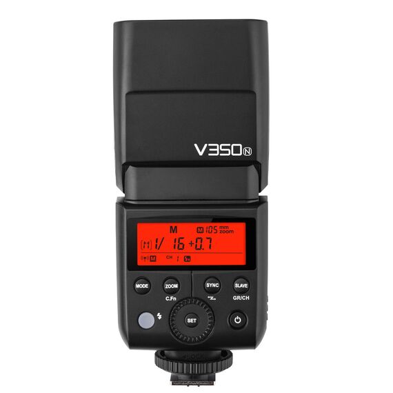 Вспышка Godox V350N для Nikon, TTL-система: Nikon