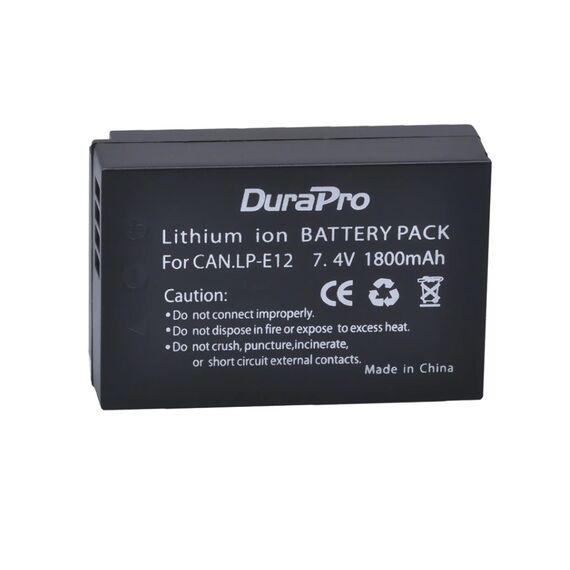 Аккумулятор Durapro LP-E12 для Canon
