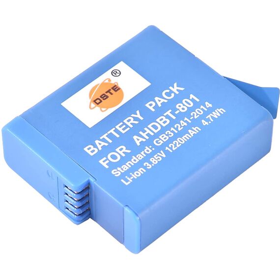 Акумулятор DSTE AHDBT-801 для Gopro (1220mAh), зображення 2