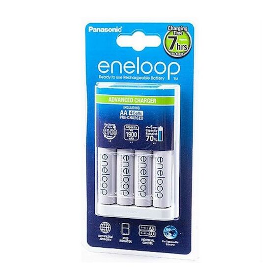 Зарядное устройство Panasonic Advanced + 4 шт. Eneloop AA 1900mAh Зарядное устройство Panasonic Advanced + 4 шт. Eneloop AA 1900mAh