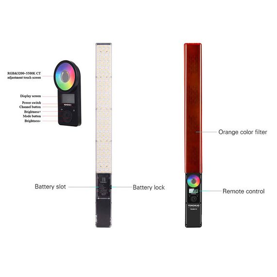 Yongnuo YN360 III (5500K) світловий меч LED RGB для фото та відео, Кольорова температура: 5600K, зображення 6