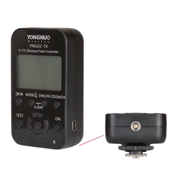 Радіосинхронізатор Yongnuo YN-622C KIT для Canon E-TTL, зображення 4 Радіосинхронізатор Yongnuo YN-622C KIT для Canon E-TTL, зображення 4