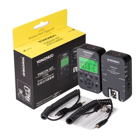 Радиосинхронизатор Yongnuo YN-622N KIT для Nikon i-TTL, изображение 2 Радиосинхронизатор Yongnuo YN-622N KIT для Nikon i-TTL, изображение 2