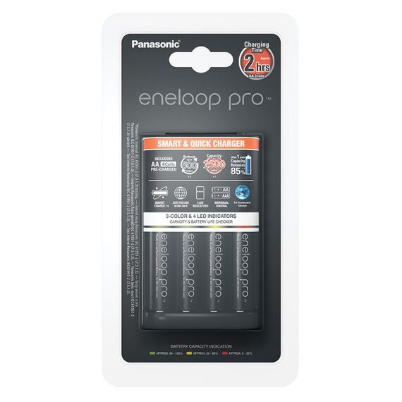 Зарядное устройство Panasonic Smart-Quick Charger + Eneloop Pro 4AA 2500 mAh (K-KJ55HCD40E)