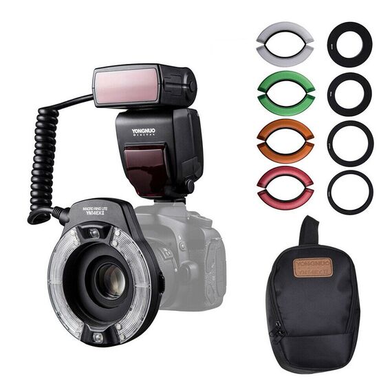 Кольцевая макровспышка Yongnuo YN-14EX II для Canon, изображение 2 Кольцевая макровспышка Yongnuo YN-14EX II для Canon, изображение 2