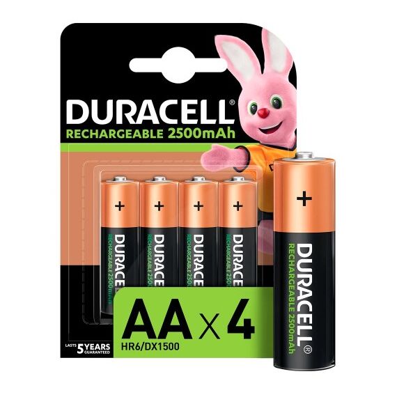 Аккумуляторы Duracell Turbo, АА 2500 mAh, 4 шт., изображение 2