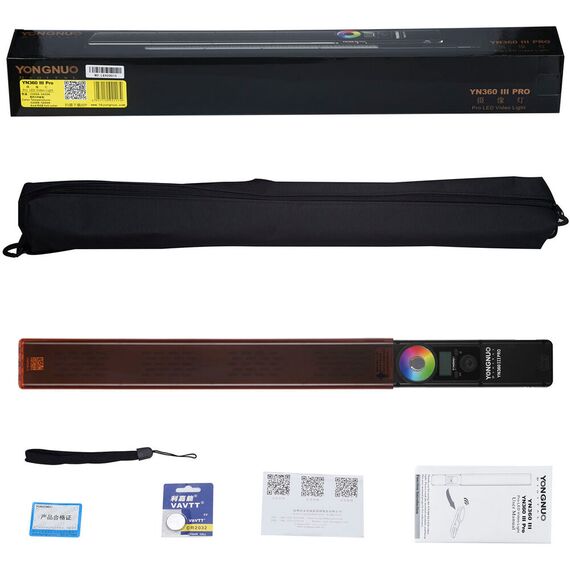 Yongnuo YN360 III PRO (3200-5600K) световой меч LED RGB для фото и видео, Цветовая температура: 3200-5600K PRO, изображение 8