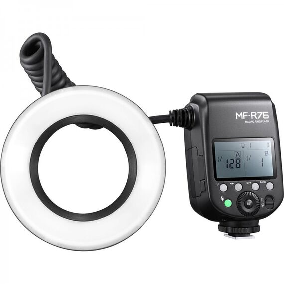 Godox MF-R76 профессиональная кольцевая вспышка для макросъемки