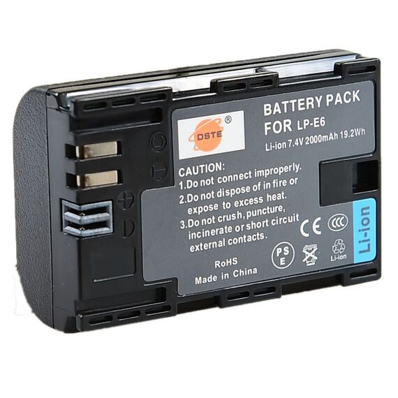 Аккумулятор DSTE LP-E6 для Canon (2000 mAh)