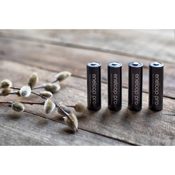 Аккумуляторы Panasonic Eneloop PRO AA 2500mAh 4 шт/уп (BK-3HCDE/4CP), изображение 3