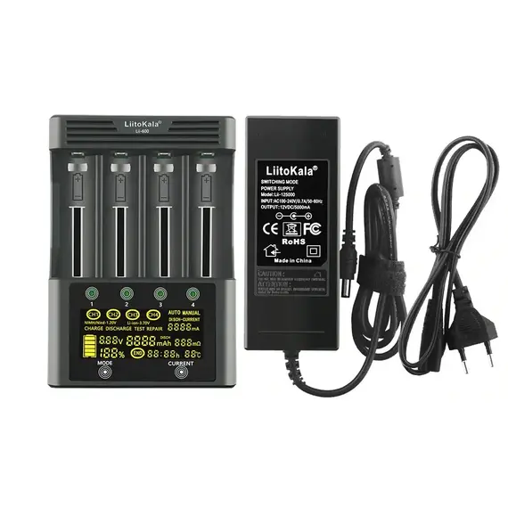 LiitoKala Lii-600 интеллектуальное зарядное устройство для АА, ААА, 18650, 26650, изображение 5